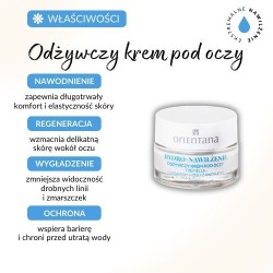 Zdjęcie produktu - #0 Orientana Hydro-Nawilżenie Tremella Ceramidy Olej awokado Odżywczy krem pod oczy, 15 ml