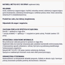 Zdjęcie produktu - #7 Naturell Metylo-B12 100 spray, 25 ml
