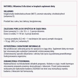 Zdjęcie produktu - #7 Naturell Witamina D dla dzieci w kroplach, 15 ml