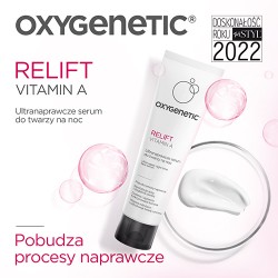 Zdjęcie produktu - #1 Oxygenetic Relift Vitamin A Ultranaprawcze serum przeciwzmarszczkowe do twarzy na noc, 50 ml