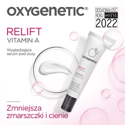 Zdjęcie produktu - #1 Oxygenetic Relift Vitamin A Wygładzające serum pod oczy na zmarszczki i cienie, 15 ml