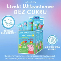 Zdjęcie produktu - #3 Domowa Apteczka Lizaki witaminowe bez cukru Peppa, 50 szt.