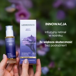 Zdjęcie produktu - #0 Uzdrovisco Night Renew Serum stymulujące i przeciwzmarszczkowe na noc, 30 ml