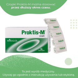 Zdjęcie produktu - #3 PROKTIS-M czopki doodbytnicze - 10 czopk&oacute;w