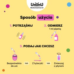 Zdjęcie produktu - #5 Ummu Multiwitamina 6+ krople o smaku pomarańczowym, 30 ml - dla dzieci