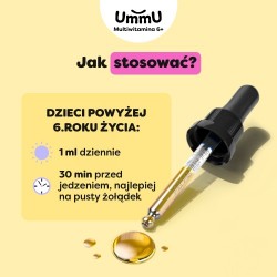 Zdjęcie produktu - #6 Ummu Multiwitamina 6+ krople o smaku pomarańczowym, 30 ml - dla dzieci