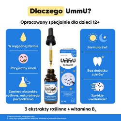 Zdjęcie produktu - #2 UmmU Sen & Zen 12+ krople, 30 ml  - dla dzieci i młodzieży