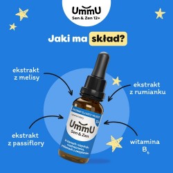 Zdjęcie produktu - #3 UmmU Sen & Zen 12+ krople, 30 ml  - dla dzieci i młodzieży