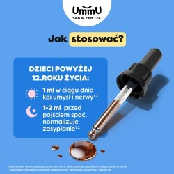 Zdjęcie produktu - #6 UmmU Sen & Zen 12+ krople, 30 ml  - dla dzieci i młodzieży