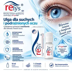 Miniaturka artykułu - #1 Relys Multidose sterylny roztw&oacute;r okulistyczny, 10 ml - preparat wspomagający w leczeniu zespołu suchego oka