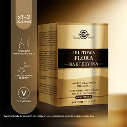 #2 – Solgar Jelitowa Flora Bakteryjna probiotyk, 60 kaps.