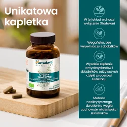 #2 – Himalaya Organic Shatavari, 60 tabl. - dla kobiet przed i po menopauzie