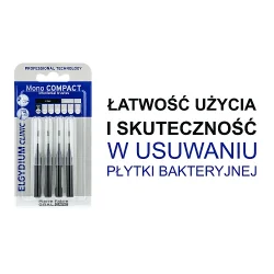 Miniaturka artykułu - #1 Elgydium Clinic Mono Compact Szczoteczka do przestrzeni międzyzębowych 0,6 mm, 4 szt.