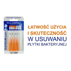 Miniaturka artykułu - #1 Elgydium Clinic Mono Compact Szczoteczka do przestrzeni międzyzębowych 1,2 mm, 4 szt.