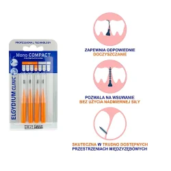#3 – Elgydium Clinic Mono Compact Szczoteczka do przestrzeni międzyzębowych 1,2 mm, 4 szt.
