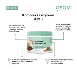 Zdjęcie produktu - #0 Osavi Nature Kompleks grzyb&oacute;w 4w1, 180 g