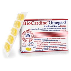 Zdjęcie produktu - #0 BioCardine Omega-3 Cardio & Neuro Lipids, 60 kaps.