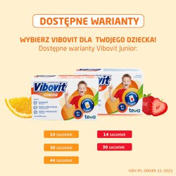 Zdjęcie produktu - #3 VIBOVIT JUNIOR Truskawka - 30 saszetek (11941)