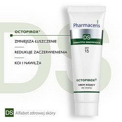 Zdjęcie produktu - #2 PHARMACERIS DS Octopirox Krem kojący do twarzy SPF15, 30ml