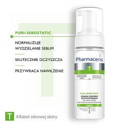 Zdjęcie produktu - #2 Pharmaceris T PURI-SEBOSTATIC Pianka głęboko oczyszczająca do mycia twarzy 150 ml