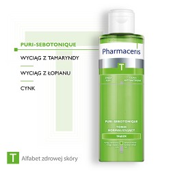 Zdjęcie produktu - #1 PHARMACERIS T Puri-Sebotonique Tonik normalizujący do twarzy, 200ml