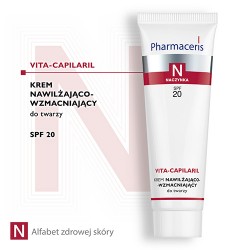 Zdjęcie produktu - #0 Pharmaceris N VITA-CAPILARIL Krem nawilżająco-wzmacniający do twarzy SPF20, 50 ml