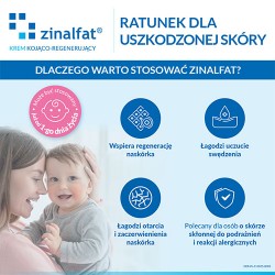 Zdjęcie produktu - #1 ZINALFAT Krem kojąco-regenerujący, 50 ml - od 1. dnia życia