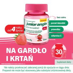 Zdjęcie produktu - #0 Junior-Angin Żelki na gardło smak truskawkowy, 30 szt.
