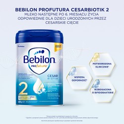 Zdjęcie produktu - #0 Zestaw Bebilon Profutura Cesar Biotik 2 Mleko następne po 6. miesiącu, 2 x 800 g