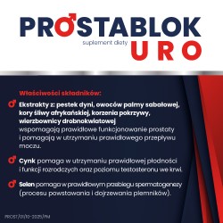 Zdjęcie produktu - #3 ProstaBlok Uro, 60 tabl. - suplement diety dla mężczyzn