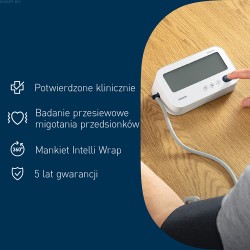 Zdjęcie produktu - #4 Omron M3 Comfort AFib Ciśnieniomierz naramienny z zasilaczem HEM-7196-FLE 