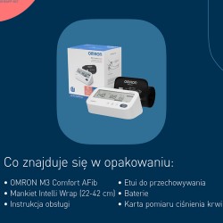 Zdjęcie produktu - #5 Omron M3 Comfort AFib Ciśnieniomierz naramienny z zasilaczem HEM-7196-FLE 