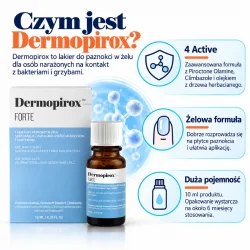 Miniaturka artykułu - #1 Dermopirox Forte lakier do paznokci przeciw grzybicy, 10 ml