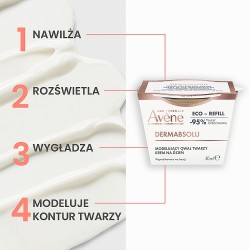 Zdjęcie produktu - #1 Avene Dermabsolu ECO-Refil Krem modelujący owal twarzy na dzień, 50 ml