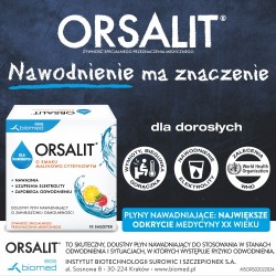 Zdjęcie produktu - #0 ORSALIT dla dorosłych smak cytrynowo-malinowy, 10 saszetek 