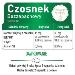 Zdjęcie produktu - #2 Domowa Apteczka Czosnek bezzapachowy Esencja Natury, 90 kaps.