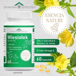 Zdjęcie produktu - #1 Domowa Apteczka Wiesiołek Esencja Natury, 60 kaps.