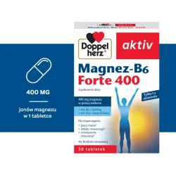#2 – Doppelherz aktiv Magnez-B6 Forte, 30 tabl. - wsoka zawartość magnezu