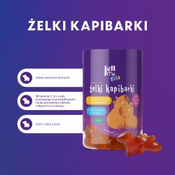 #0 – JellMe Kids żelki kapibarki, 250 g - suplement diety z ekstraktem z czarnego bzu, witaminą C i D 