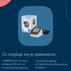 Zdjęcie produktu - #5 Omron M2+ Connect Ciśnieniomierz naramienny HEM-7188T1-LE
