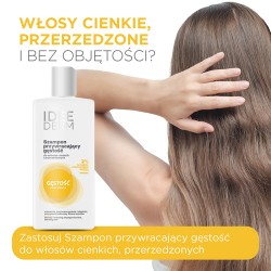 Miniaturka artykułu - #0 Idee Derm Szampon przywracający gęstość włos&oacute;w cienkich i przerzedzonych, 300 ml