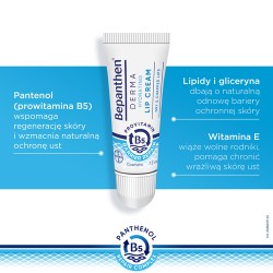 Zdjęcie produktu - #3 Bepanthen Derma Hydrating Lip Cream krem nawilżająco-ochronny do ust, 7,5 ml