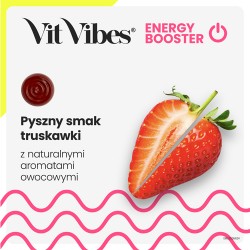 Zdjęcie produktu - #4 Vit Vibes Energy Booster żelki smak truskawkowy, 60 szt.
