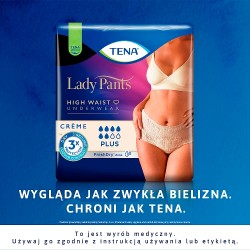 Zdjęcie produktu - #1 Tena Lady Pants Plus Creme Bielizna chłonna dla kobiet M, 9 szt.