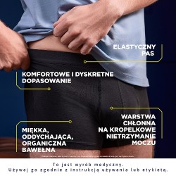 Zdjęcie produktu - #4 Tena Men Protective Boxer Wielorazowe bokserki ochronne dla mężczyzn M, 1 szt.