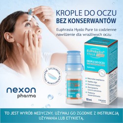 Zdjęcie produktu - #3 Euphrasia Hyalo Pure Krople do oczu, 10 ml