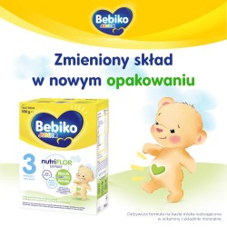 Zdjęcie produktu - #0 Bebiko Junior 3 NutriFlor Expert Odżywcza formuła na bazie mleka dla małych dzieci powyżej 1. roku życia, 550 g