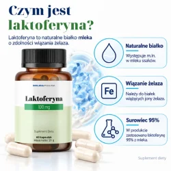 Miniaturka artykułu - #1 Solida Pharm Laktoferyna 100 mg, 60 kaps.