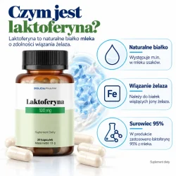 Miniaturka artykułu - #1 Solida Pharm Laktoferyna 100 mg, 30 kaps.