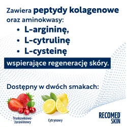 Miniaturka artykułu - #0 RecoMed Skin smak truskawkowo - żurawinowy, 10 sasz. x 25 g